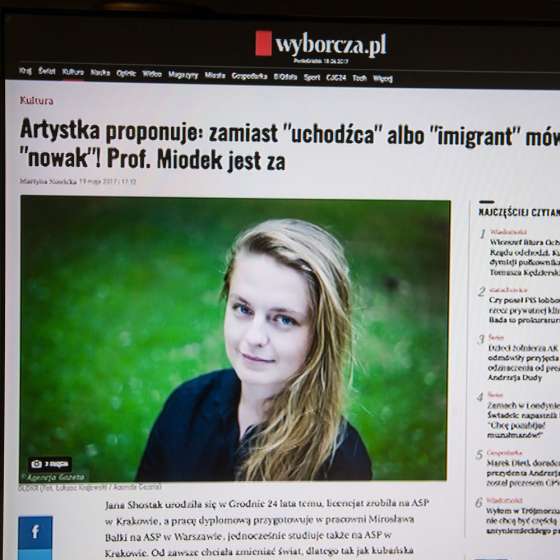 Yana Shostak „NOWAK / NOWACZKA / NOWACY, Akademia Sztuk Pięknych w Warszawie