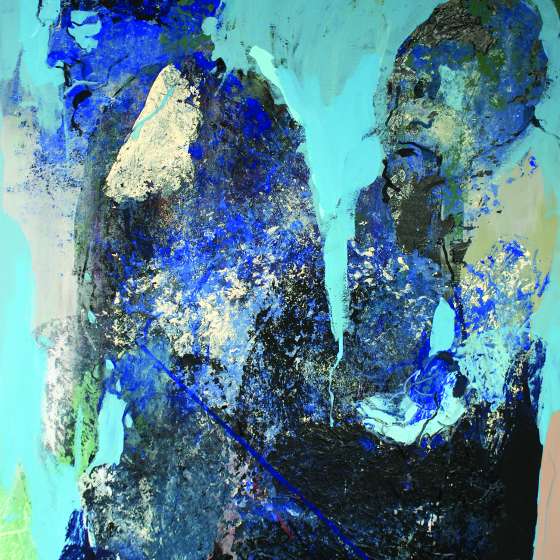 Żebrak, 2015, 140x100 cm, akryl na płótnie