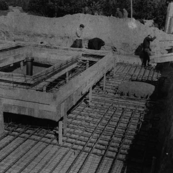 Montaż pomnika; Treblinka; 1961-1964; I/A/2/33