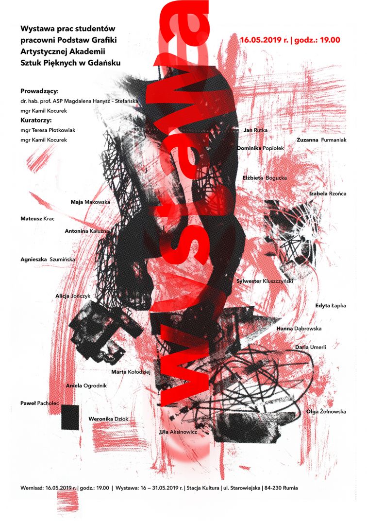 Wystawa prac studentów pracowni Podstaw Grafiki Artystycznej 
