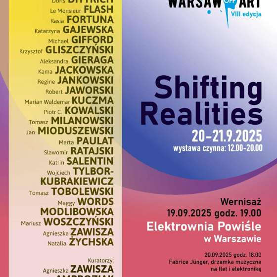 Profesor Krzysztof Gliszczyński na międzynarodowej wystawie Shifting Realities” w ramach Warsaw Off Art 2025