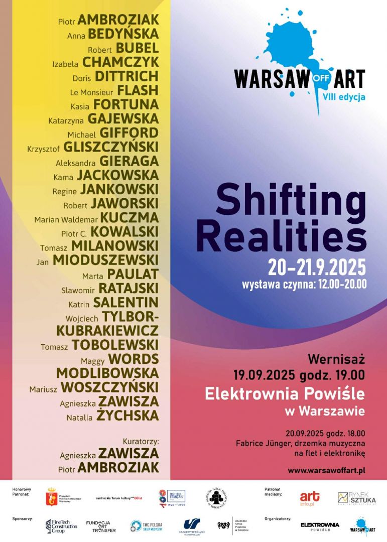 Profesor Krzysztof Gliszczyński na międzynarodowej wystawie Shifting Realities” w ramach Warsaw Off Art 2025