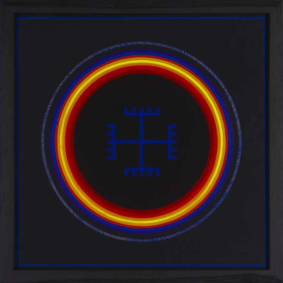OKULTACJE, 50 x 50 cm, olej, alkid na płótnie, 2023