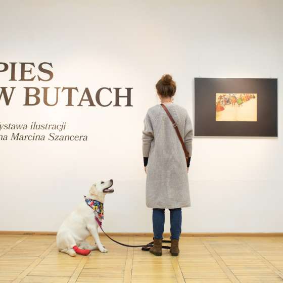 Pies w butach. Wystawa ilustracji Jana Marcina Szancera - 2