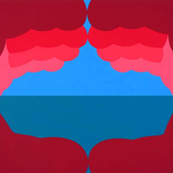 Krajobraz z tamtej strony, 2016, akryl na płótnie, 140x200 cm
