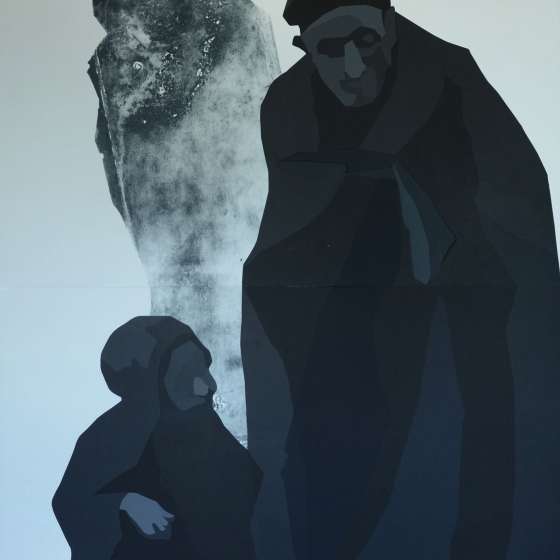 Przed stratą, serigrafia, wklesłodruk, 109x148 cm, 2015