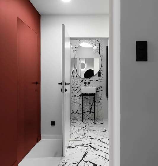 Hol, łazienka - Apartament z pazurem - Studio Kreatura