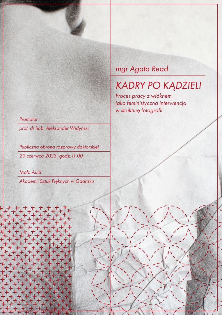 Publiczna obrona rozprawy doktorskiej mgr Agaty Read