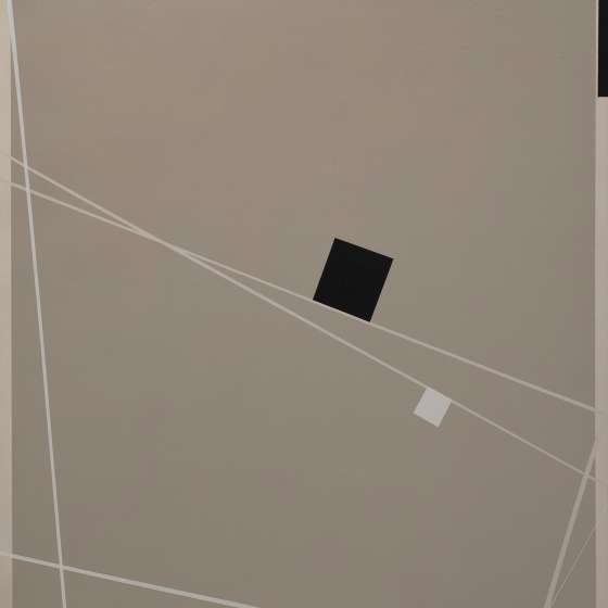 White lines, 2019, dyptyk cz I, akryl, płótno, balsa, 80x75cm