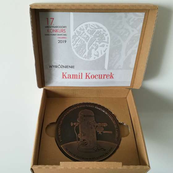 Kamil Kocurek laureatem 17. Międzynarodowego Konkursu Małej Formy Graficznej i Ekslibrisu  - 2