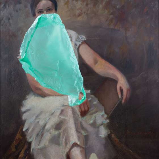 Dom rodzinny. Nostalgia w walce z funkcją; Reklamówka, fotografia cyfrowa, wydruk, 120×93,8 cm, 2021