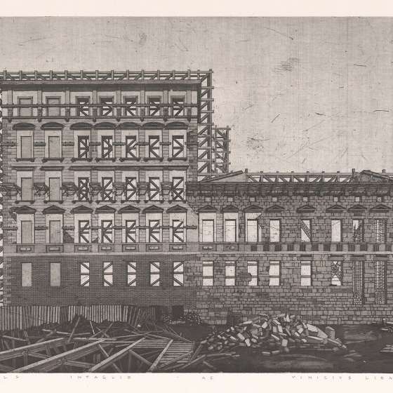 Four Walls, technika: Intaglio, 70x100cm