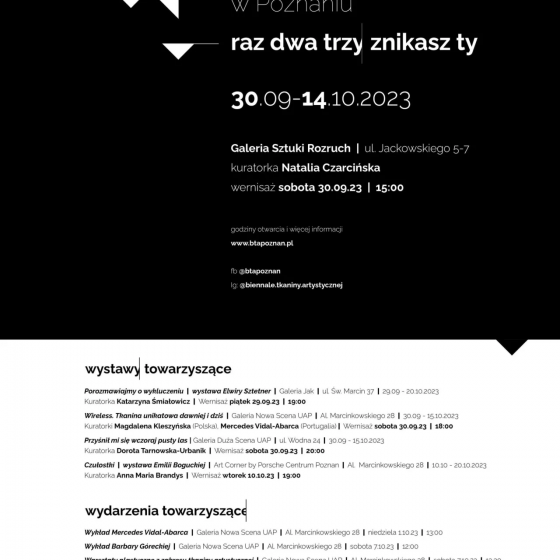 Martyna Jastrzębska na IV Biennale Tkaniny Artystycznej w Poznaniu