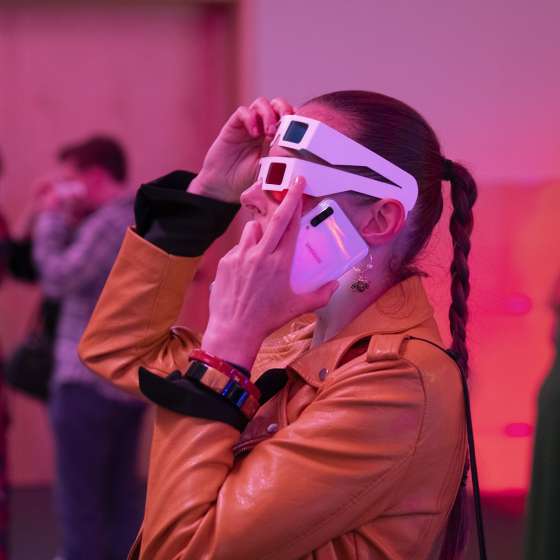 We Need More Space, identyfikacja wizualna wystawy; GDD 2019; kurator: Marta Flisykowska