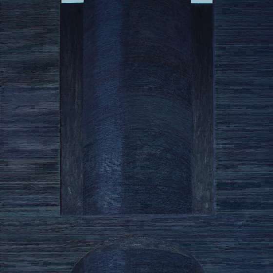 Kolejka do Św. Brata Alberta, 185x130 cm, olej na płótnie