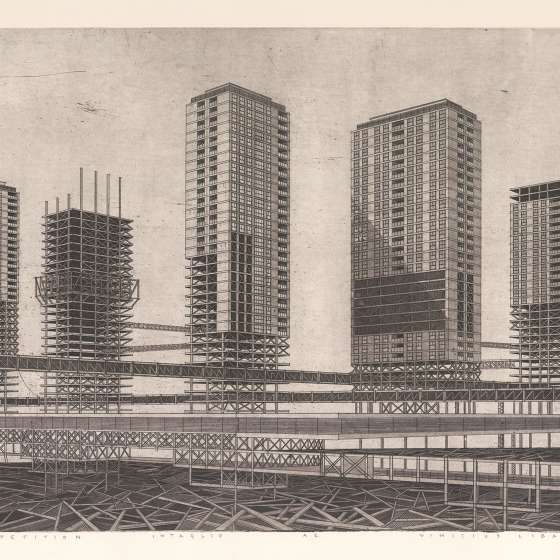 Deadly Repetition, technika: Intaglio, 70x100cm