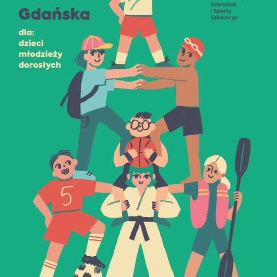 Plakat o bezpłatnych zajęciach sportowych w Gdańsku