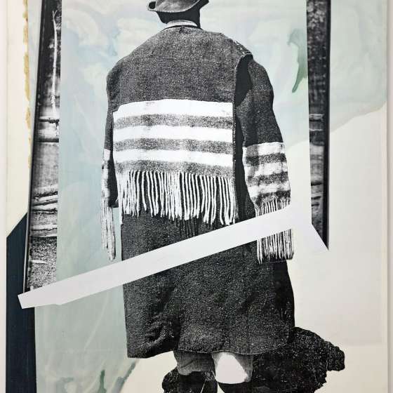 Amanda Korol, Postać 1, 2016, druk, akryl na płótnie, 170x120 cm