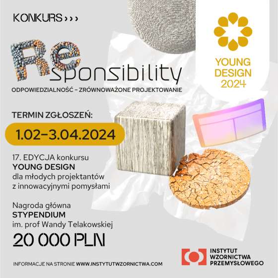 Twórz przyszłość odpowiedzialnie! 17. edycja Konkursu Young Design 2024