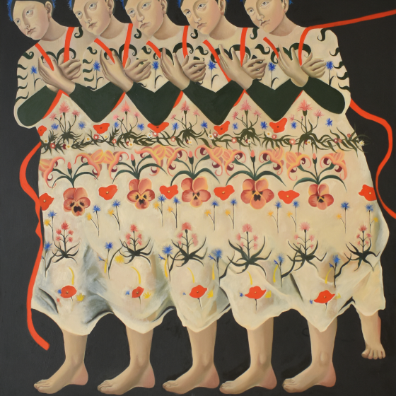 Botticini e Rossellino, 160x140 cm, olej na płótnie, 2023