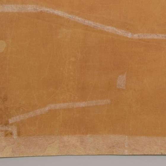 14. fragment odwrocia - widoczne podklejenia przedarć - stan po konserwacji