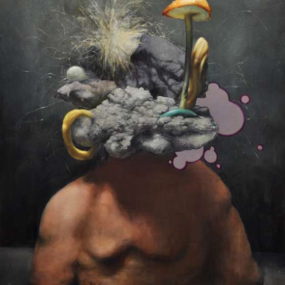 Marcin Zawicki, Popiersie II, tempera i olej na płótnie, 120x100, 2021 