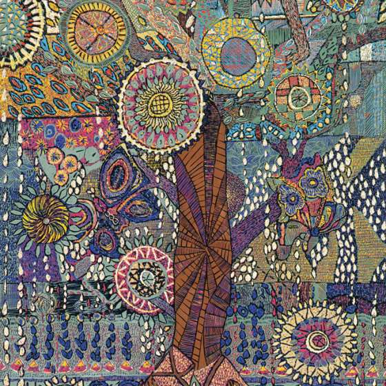 Drzewo Życia, linoryt kol., 135x95 cm, 2018