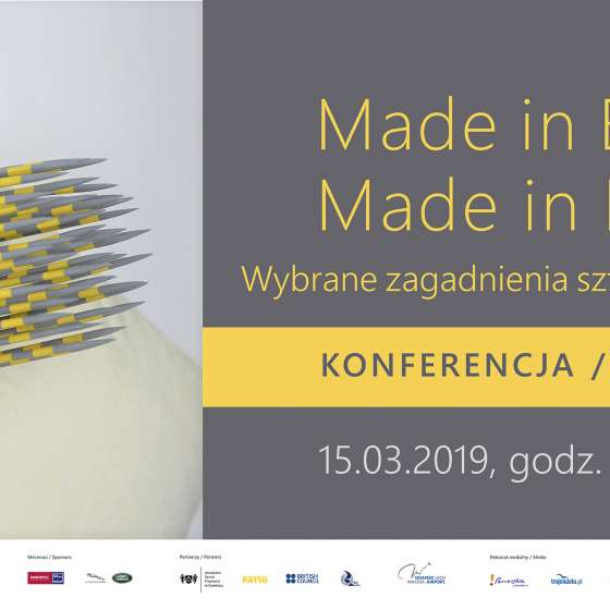 Wykład w ramach konferencji Made in Britain / Made in Poland