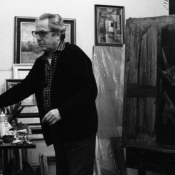 doc. Bohdan Borowski w pracowni