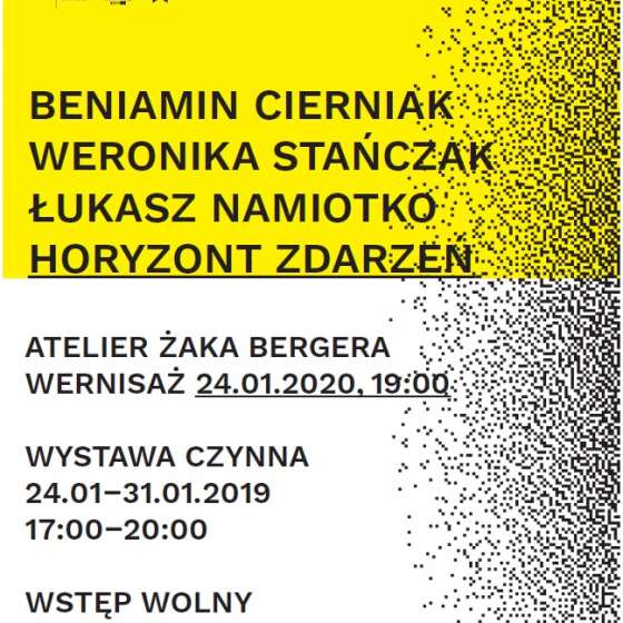 Horyzont zdarzeń. Beniamin Cierniak. Weronika Stańczak. Łukasz Namiotko