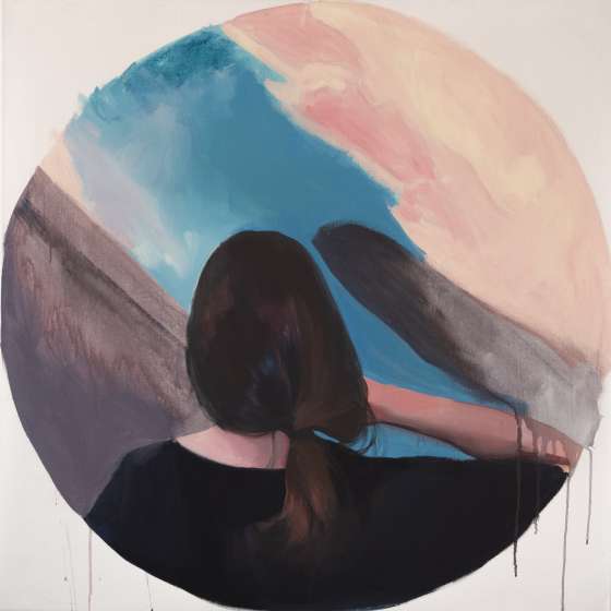 Optoma, akryl na płótnie, 100x100 cm, 2022