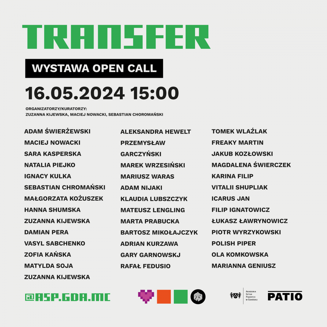 TRANSFER wystawa open call
