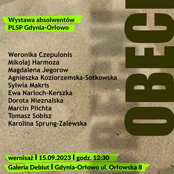 Wystawa absolwentów PLSP w Gdyni Orłowie 