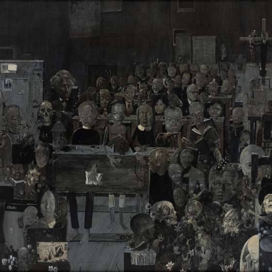 Umarła klasa, olej na płótnie, 200x240 cm, 1989