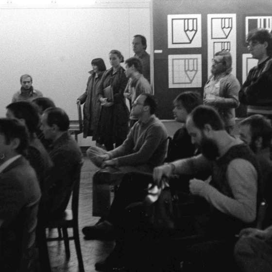 Obrony prac dyplomowych na Wydziale Malarstwa – Katedrze Grafiki Użytkowej, 1982-1984 [I/97/14]