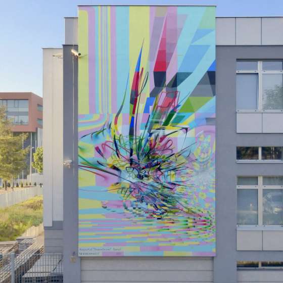 Proembrion 'Hexuberances', 2015, mural, CK ZETO, Łódź
