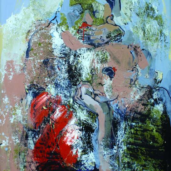 Pobici, 2015, 120x100 cm, akryl na płótnie