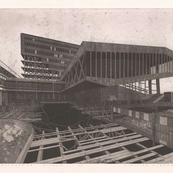 Dissolving Boundaries, technika: Intaglio, 70x100cm