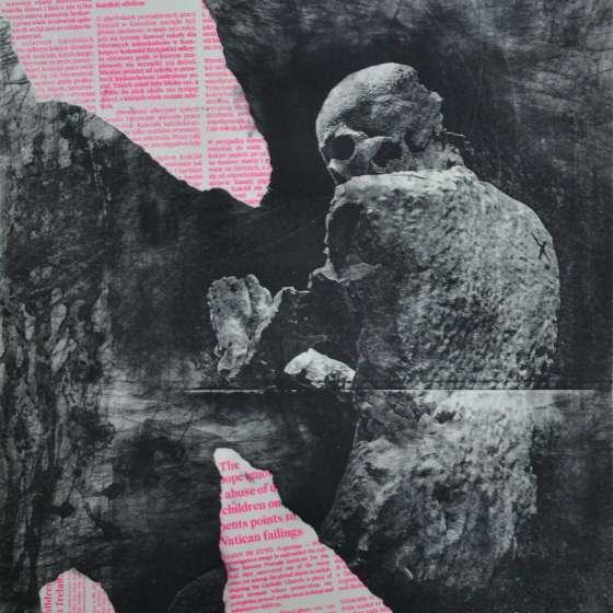 Seria litografii; jesteś pewien, litografia, 50x70 cm
