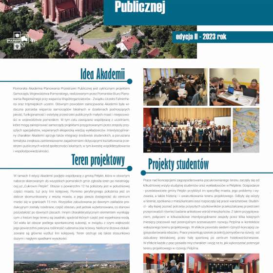 Pomorska Akademia Planowania Przestrzeni Publicznej - edycja II, 2023 - 1