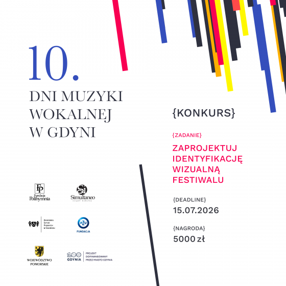 Konkurs na identyfikację wizualną 10. Dni Muzyki Wokalnej w Gdyni