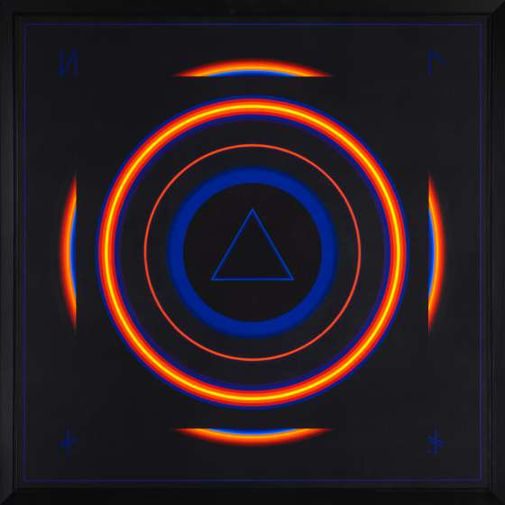PRZESILENIE LETNIE, 150 x 150 cm, olej, alkid na płótnie, 2025