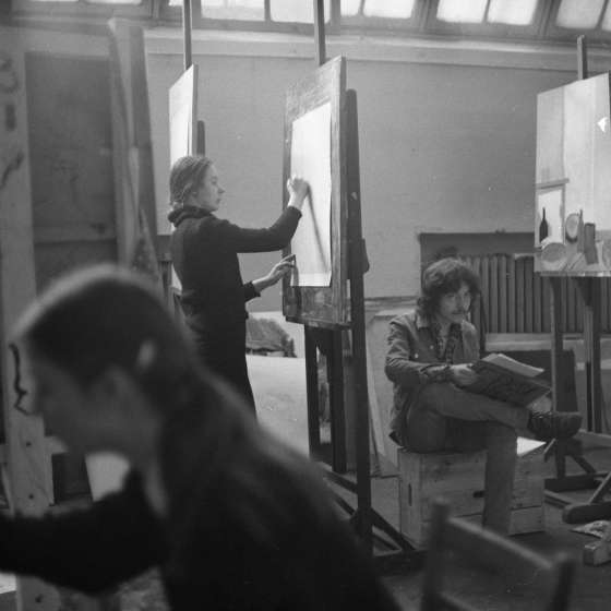 W pracowni malarstwa, 1980 [II/187/6]