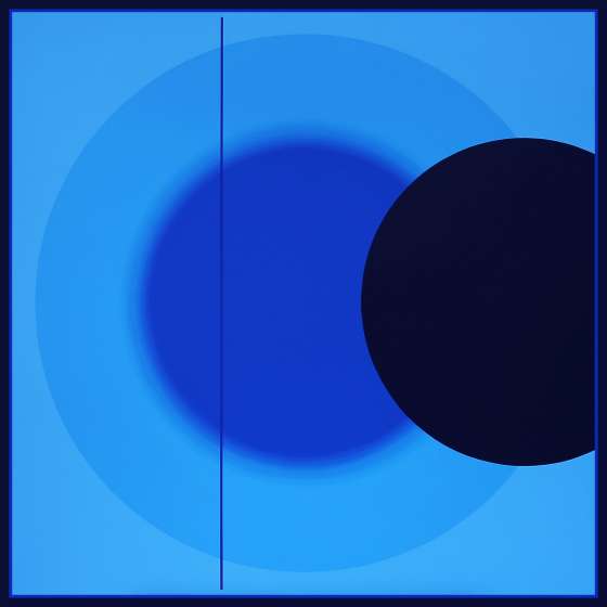PRZESILENIE ZIMOWE, 100 x 100 cm, olej, alkid na płótnie, 2022