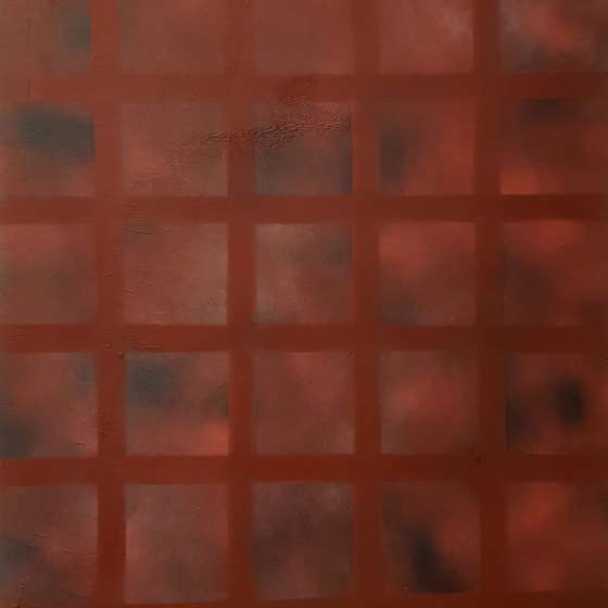 Paradoksalnie, życie wciąż zaskakuje mnie, albo nie; Krata, 91x65 cm, 2020