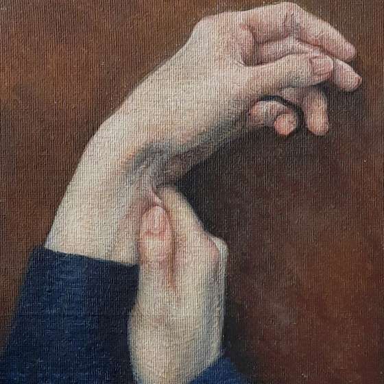 Bez tytułu, Technika olejna, 18x24 cm, 2020