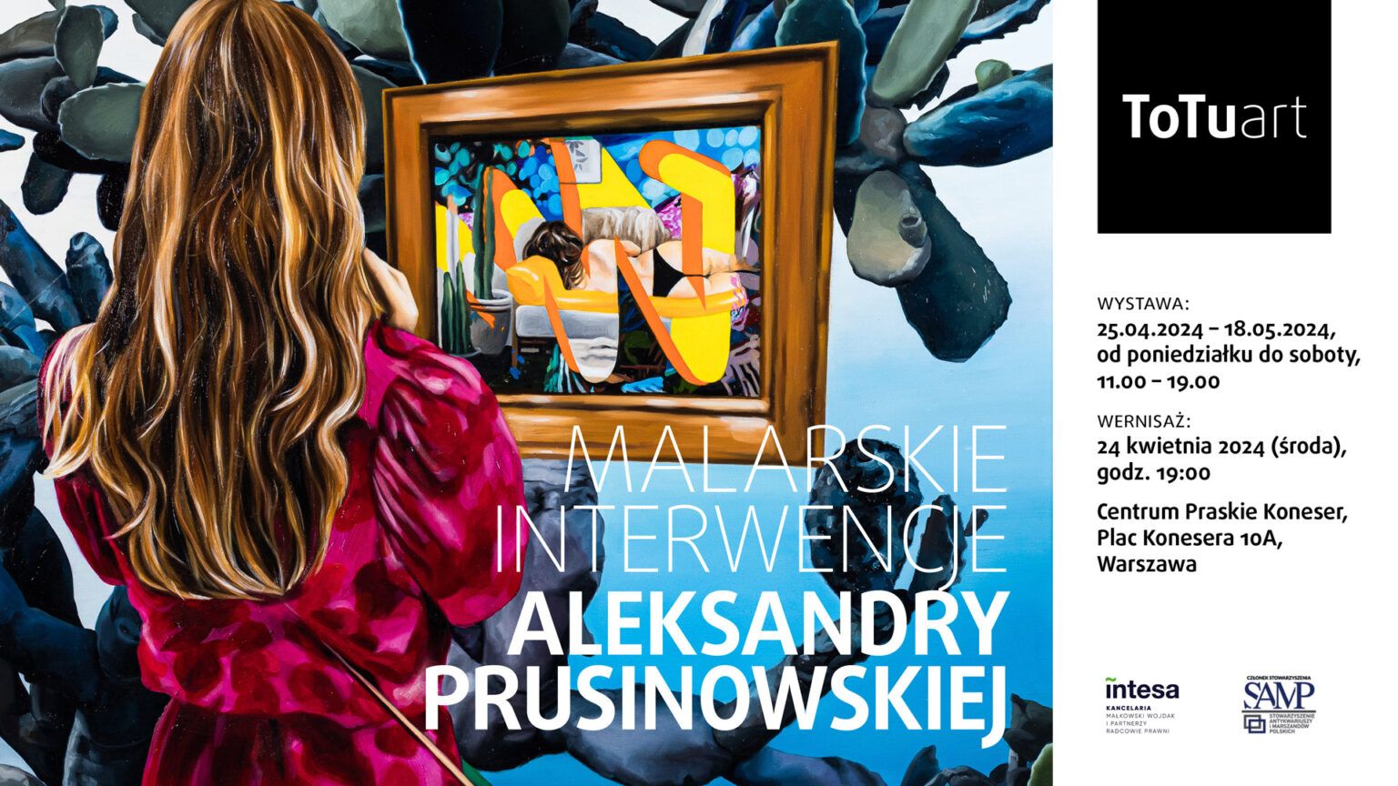 Wystawa Malarskie interwencje Aleksandry Prusinowskiej