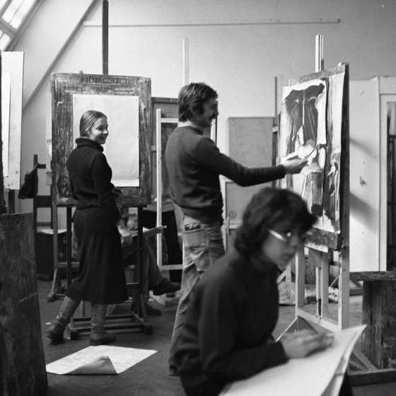 W pracowni malarstwa, 1980 [II/187/5]