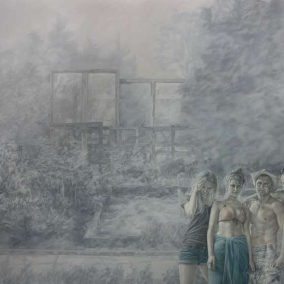 Bory Tucholskie 2014 r., olej na płótnie, 100x120cm, 2014