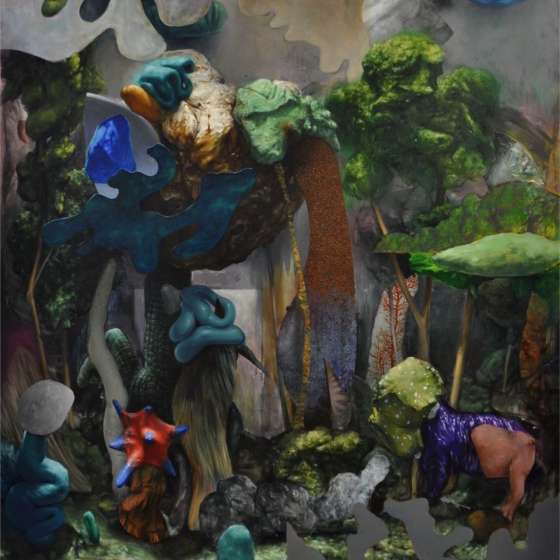 Sabat, akryl i olej na płótnie, 190x150cm, 2019